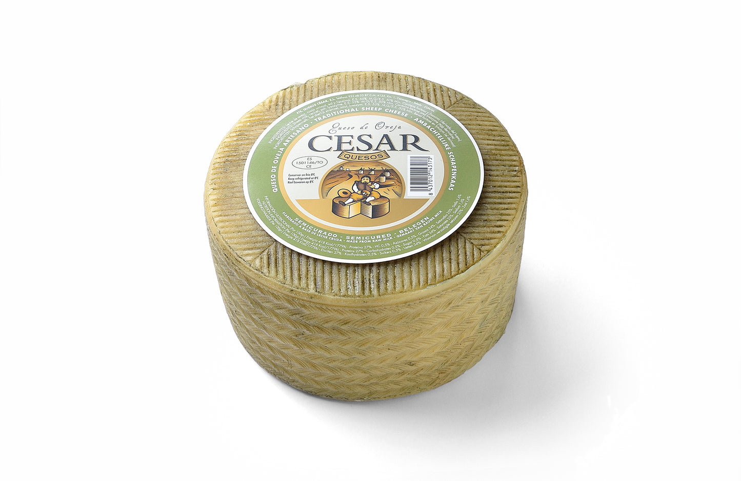 Manchego Cheese PDO, Aged 3M, Cesar