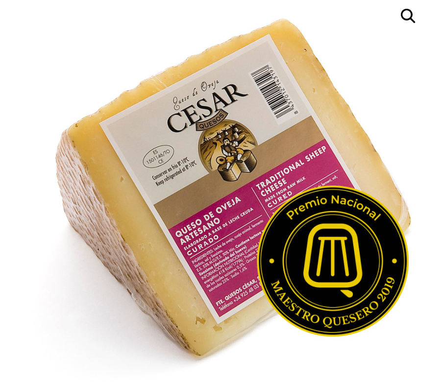 Manchego Cheese PDO, Aged 6M, Cesar